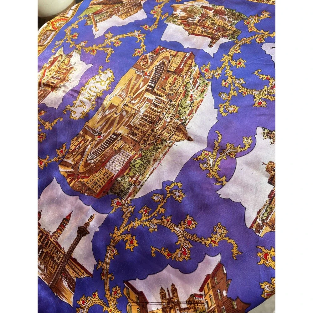 Vintage Roma Italy Scarf